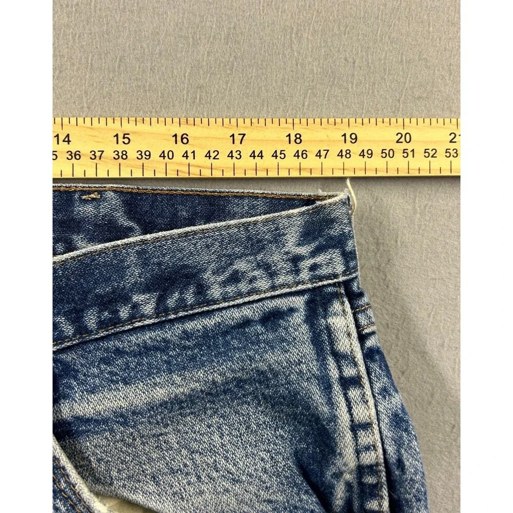 Wrangler 47MWZ Jeans Mens Blue Regular Fit Cowboy Cut Straight Leg 38x30